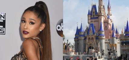 Ariana Grande (left) Magic Kingdom (right)