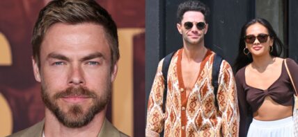 Derek Hough (left) Jenn Tran and Sasha Garber (right)