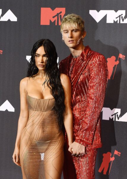 Megan Fox, Machine Gun Kelly attends the 2021 MTV Video Music Awards