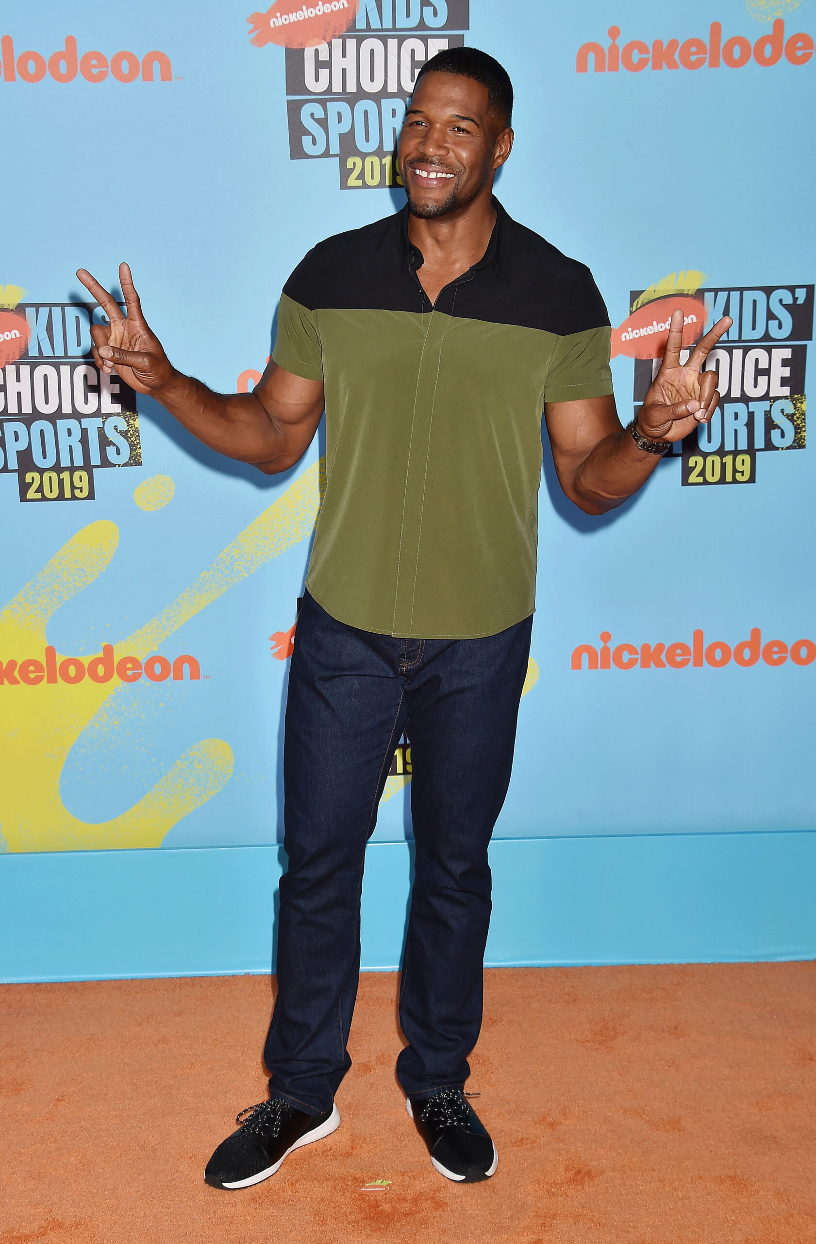 Michael Strahan at Nickelodeon Kids' Choice Sports 2019
