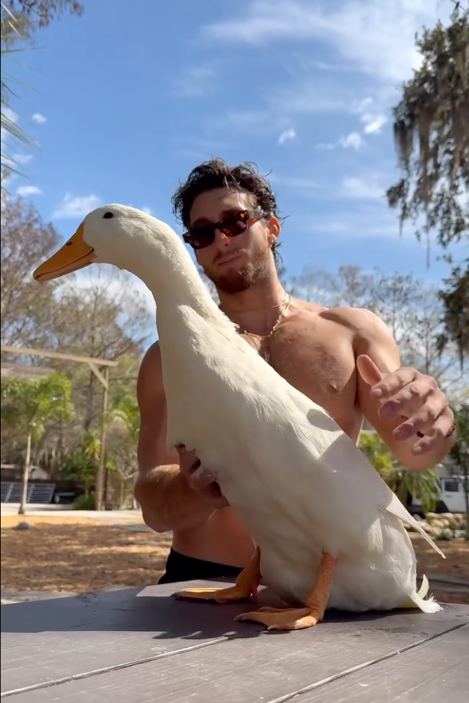 TooTurntTony with a duck