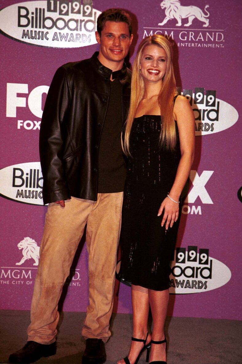 Jessica Simpson Nick Lachey at the 1999 Billboard awards