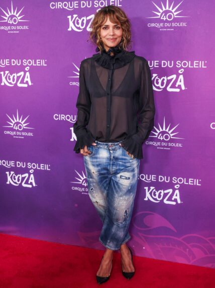 SANTA MONICA, LOS ANGELES, CALIFORNIA, USA - OCTOBER 24: Cirque du Soleil's 'KOOZA' Red Carpet Premiere held at the Santa Monica Pier on October 24, 2024 in Santa Monica, Los Angeles, California, United States. 25 Oct 2024 Pictured: Halle Berry. Photo credit: Xavier Collin/Image Press Agency/MEGA TheMegaAgency.com +1 888 505 6342 (Mega Agency TagID: MEGA1219921_073.jpg) [Photo via Mega Agency]