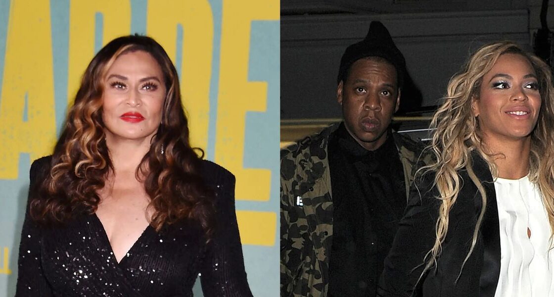 Tina Knowles-Lawson, Jay-Z, Beyoncé photo collage