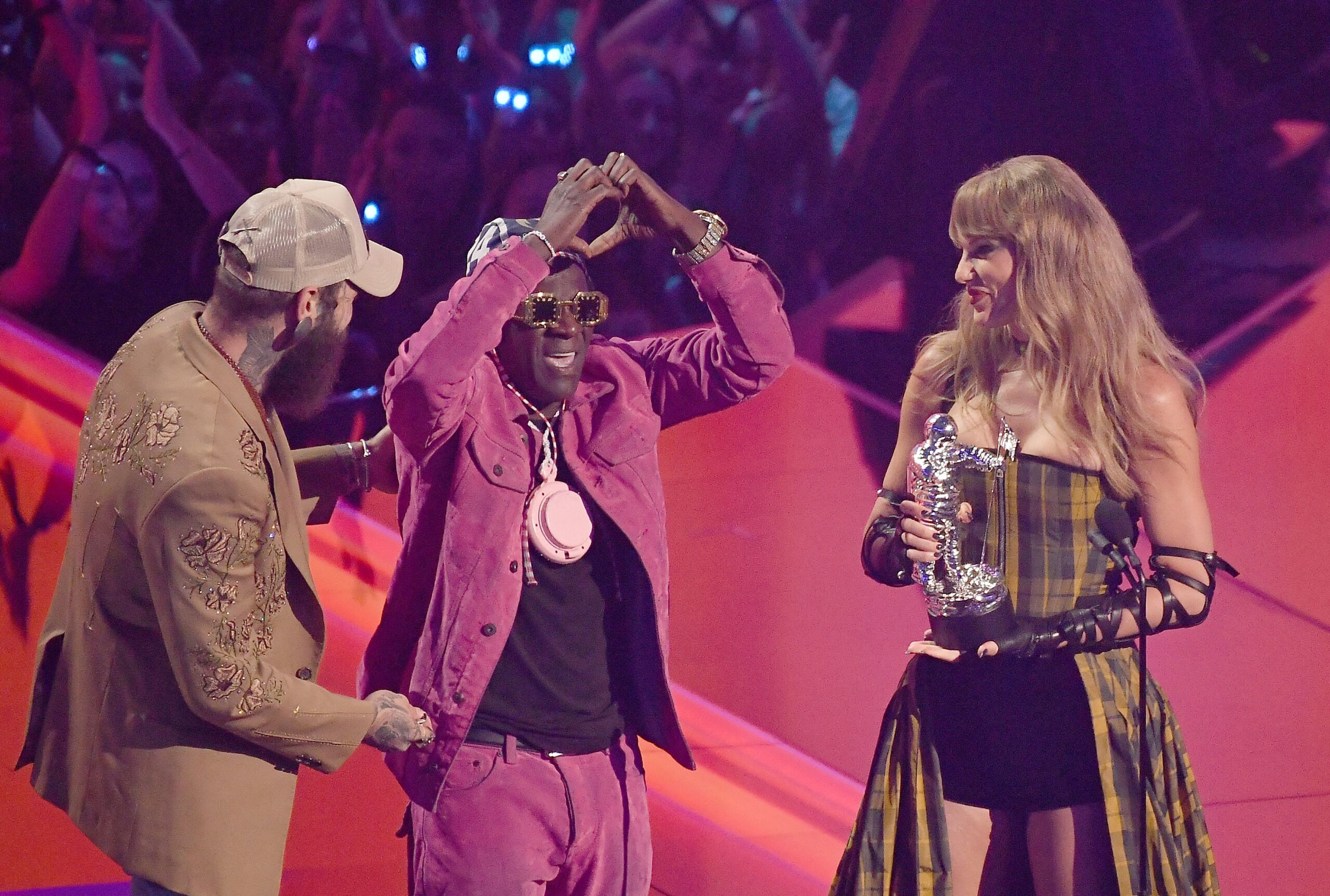 Flavor Flav, Taylor Swift at 2024 MTV awards