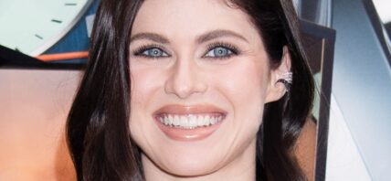 Alexandra Daddario smiles close up
