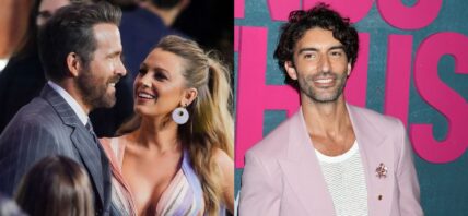 Ryan Reynolds, Blake Lively and Justin Baldoni photo collage