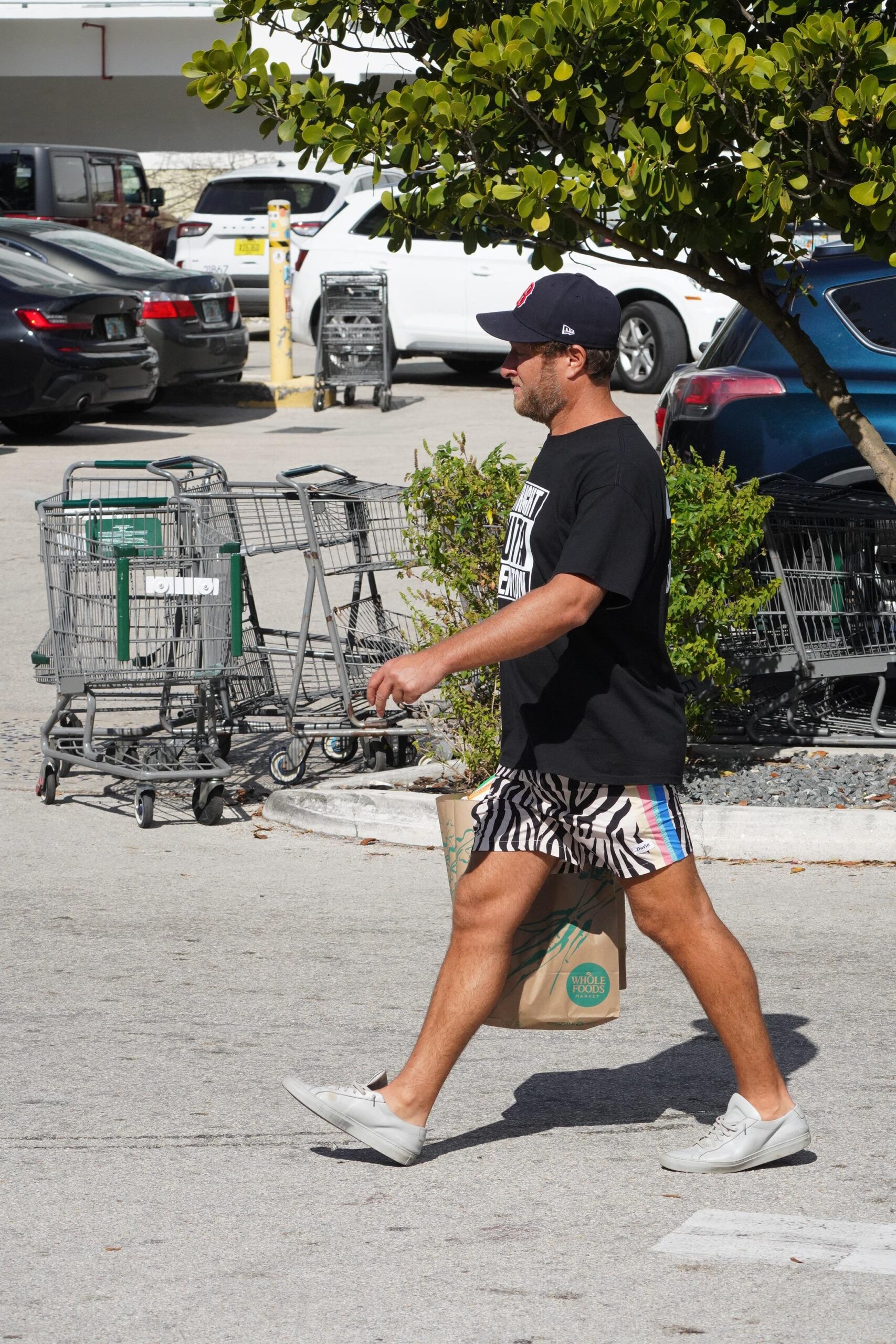 Dave Portnoy is seen at a supermarket in Miami Beach.