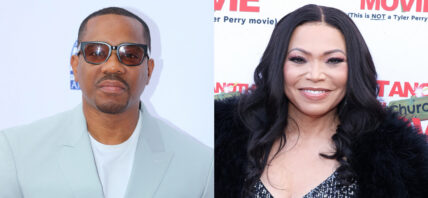 A photo collage of Duane Martin and Tisha Campbell