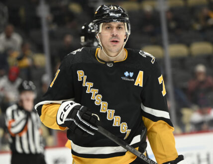 Pens Evgeni Malkin During First Period of 6-0 Lost to Capitals