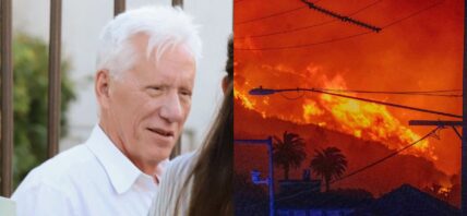 James Woods, Pacific Palisades Wildfire photo collage