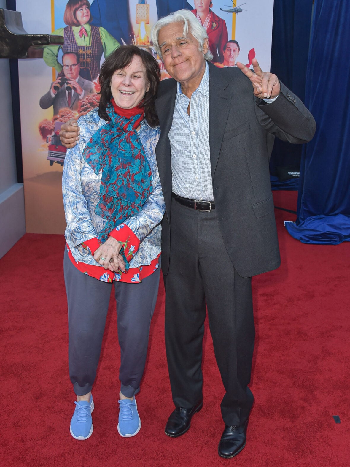 Jay Leno and his wife Mavis Leno at the Los Angeles Premiere Of Netflix
