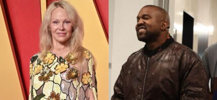 Pamela Anderson, Kanye West, photo collage