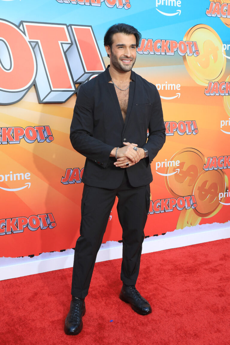Sam Asghari at the Jackpot! Premiere at the TCL Chinese Theatre IMAX