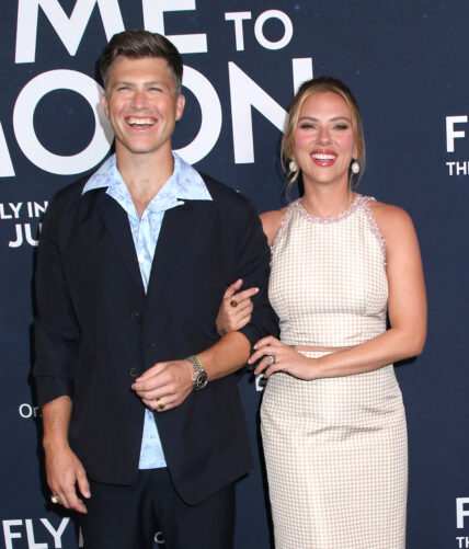 Scarlett Johansson and Colin Jost at 'Fly Me to the Moon' World Premiere