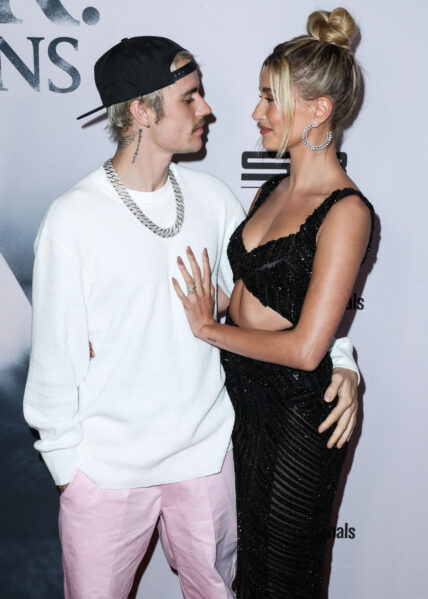 Justin Bieber and Hailey Bieber at Los Angeles Premiere Of YouTube Originals' 'Justin Bieber: Seasons'