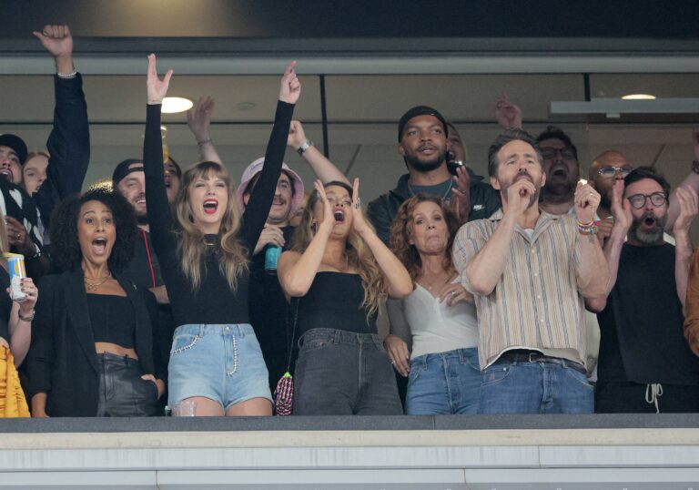 Taylor Swift, Blake Lively, and friends at NFL game