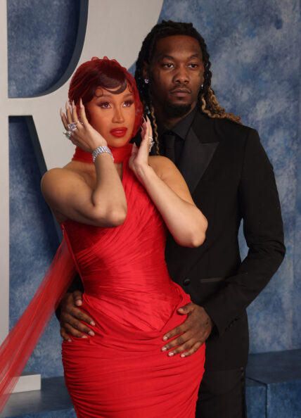 Cardi B and Offset at the 2023 Vanity Fair Oscar Party