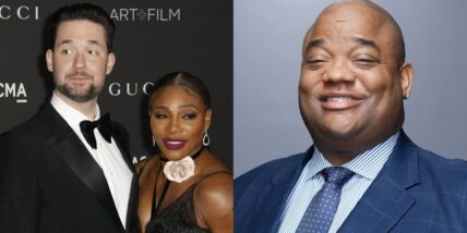 Alexis Ohanian and Serena Williams (left) Jason Whitlock (right)