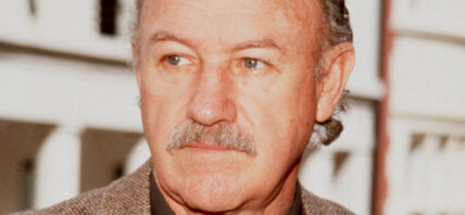 Gene Hackman on a visit to London, England