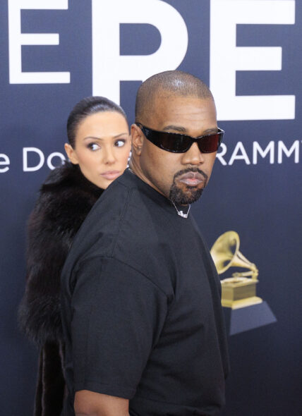 Kanye West and Bianca Censori at 2025 Grammy Awards