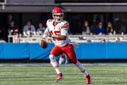 Patrick Mahomes on the NFL field