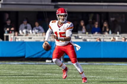 Patrick Mahomes on the NFL field