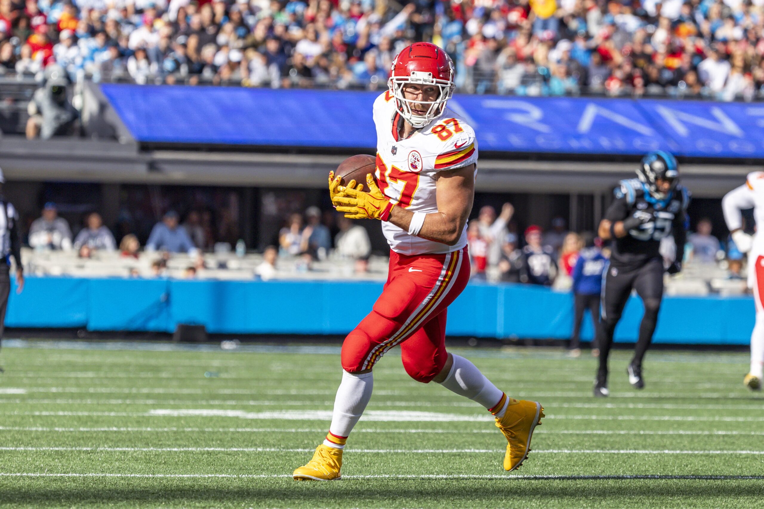 Travis Kelce on the NFL field