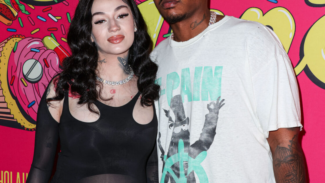 Bhad Bhabie and Le Vaughn attend the Los Angeles Premiere Of Shout! Studios, All Things Comedy and Utopia's 'Drugstore June'