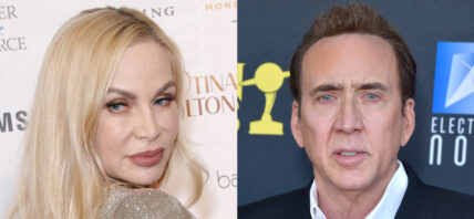A photo collage of Christina Fulton And Nicolas Cage