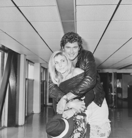 David Hasselhoff and Pamela Bach