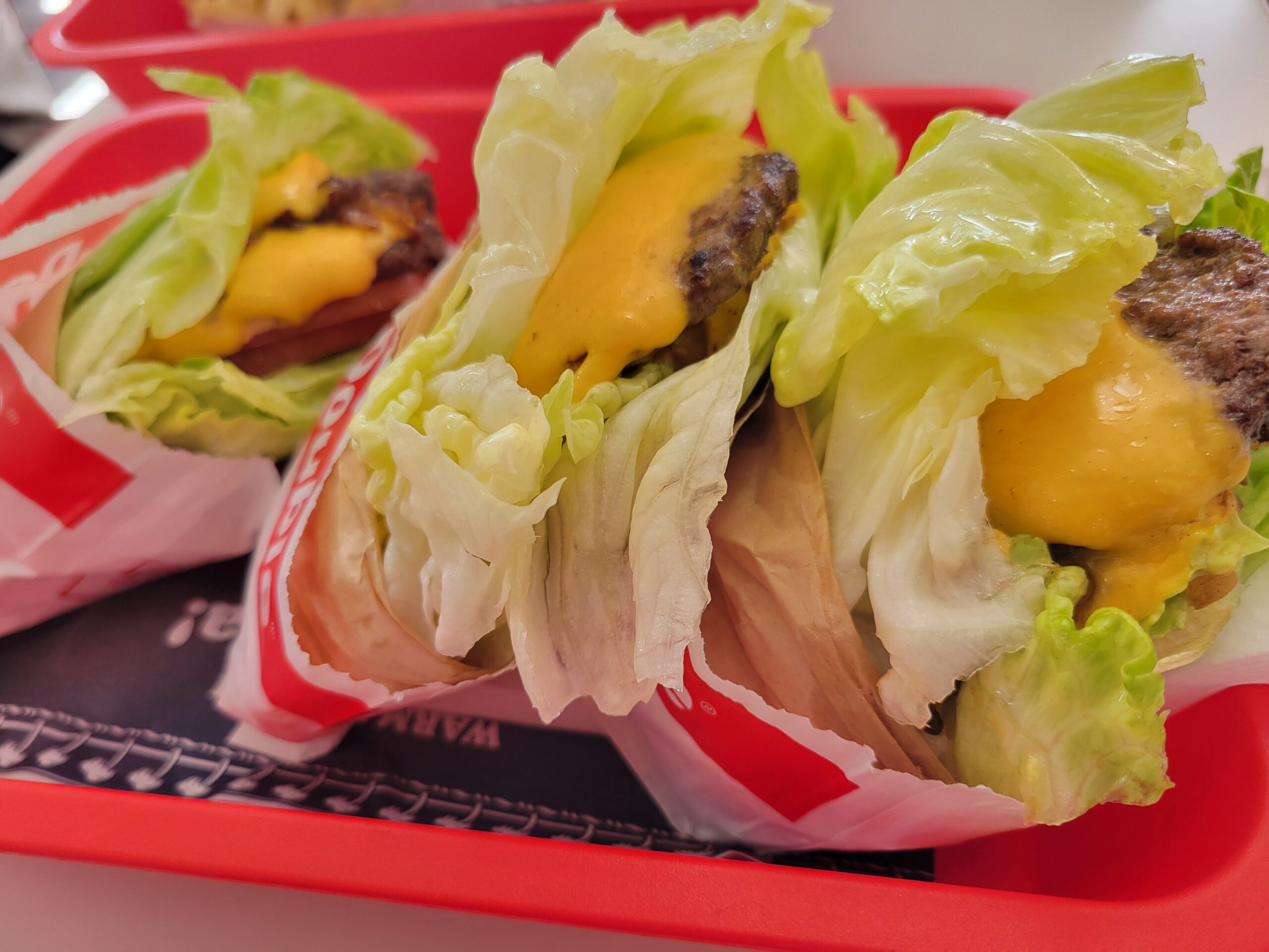 In-N-Out Burger animal-style protein-style double double