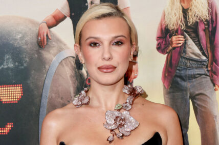 MANHATTAN, NEW YORK CITY, NEW YORK, USA - MARCH 11: New York Fan Screening Of Netflix's 'The Electric State' held at The Paris Theater on March 11, 2025 in Manhattan, New York City, New York, United States. 12 Mar 2025 Pictured: Millie Bobby Brown. Photo credit: Image Press Agency/MEGA TheMegaAgency.com sales@mega.global (Mega Agency TagID: MEGA1282086_007.jpg) [Photo via Mega Agency]