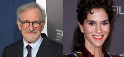 Steven Spielberg and Jami Gertz