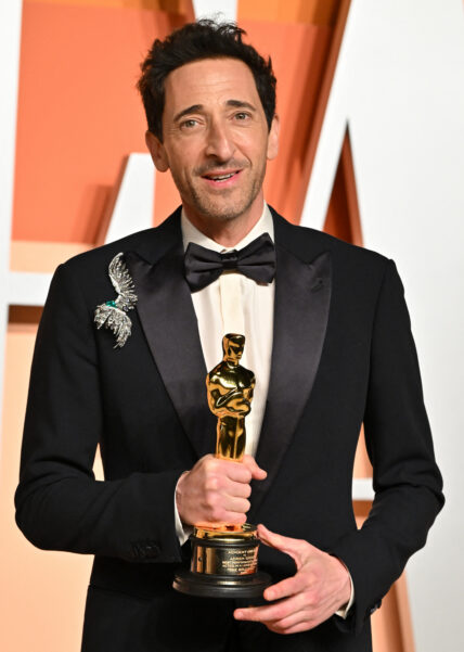 Adrien Brody at the 2025 Oscars