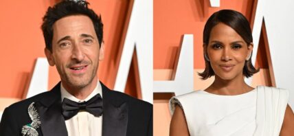 Adrien Brody (left) Halle Berry (right)