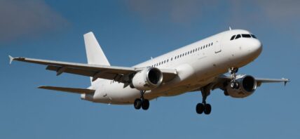Airplane in the air