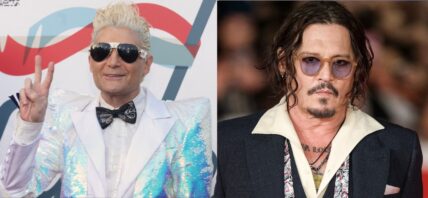 Corey Feldman (left) Johnny Depp (right)