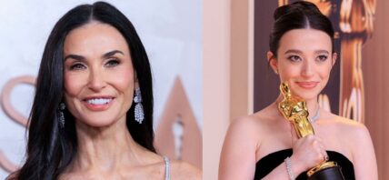 Demi Moore (left) MIkey Madison (right)