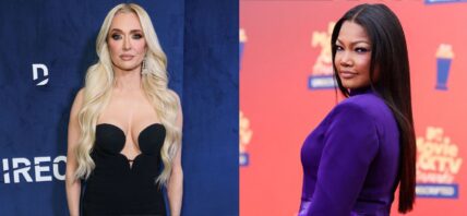 Photo collage of Garcelle Beauvais and Erika Jayne.