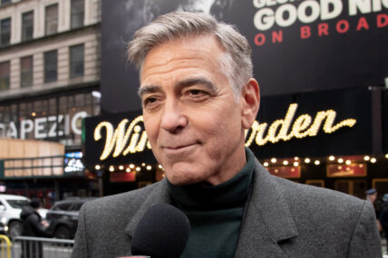 George Clooney At Meet the Cast Of "Good Night, And Good Luck"