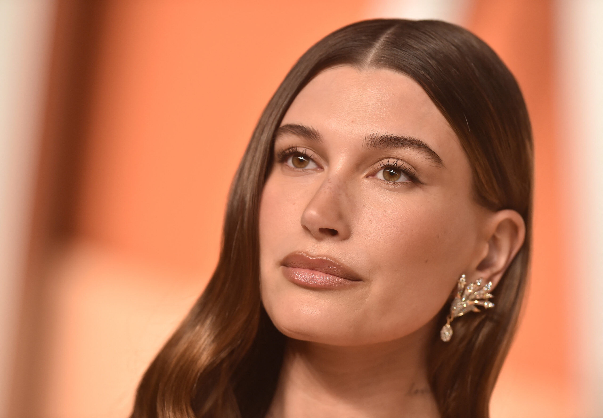 Hailey Bieber at 2025 Vanity Fair Oscar Party