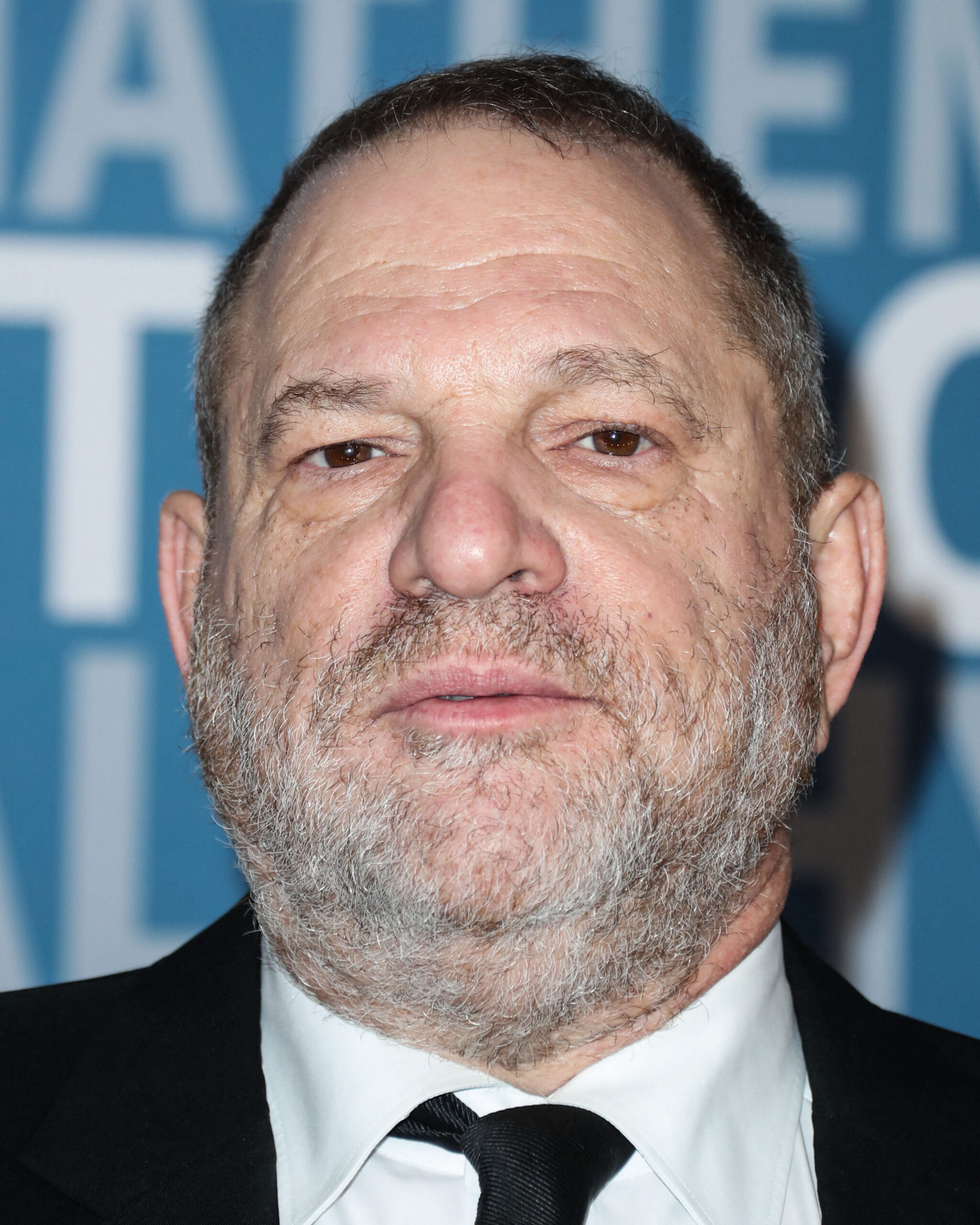 Close up of Harvey Weinstein