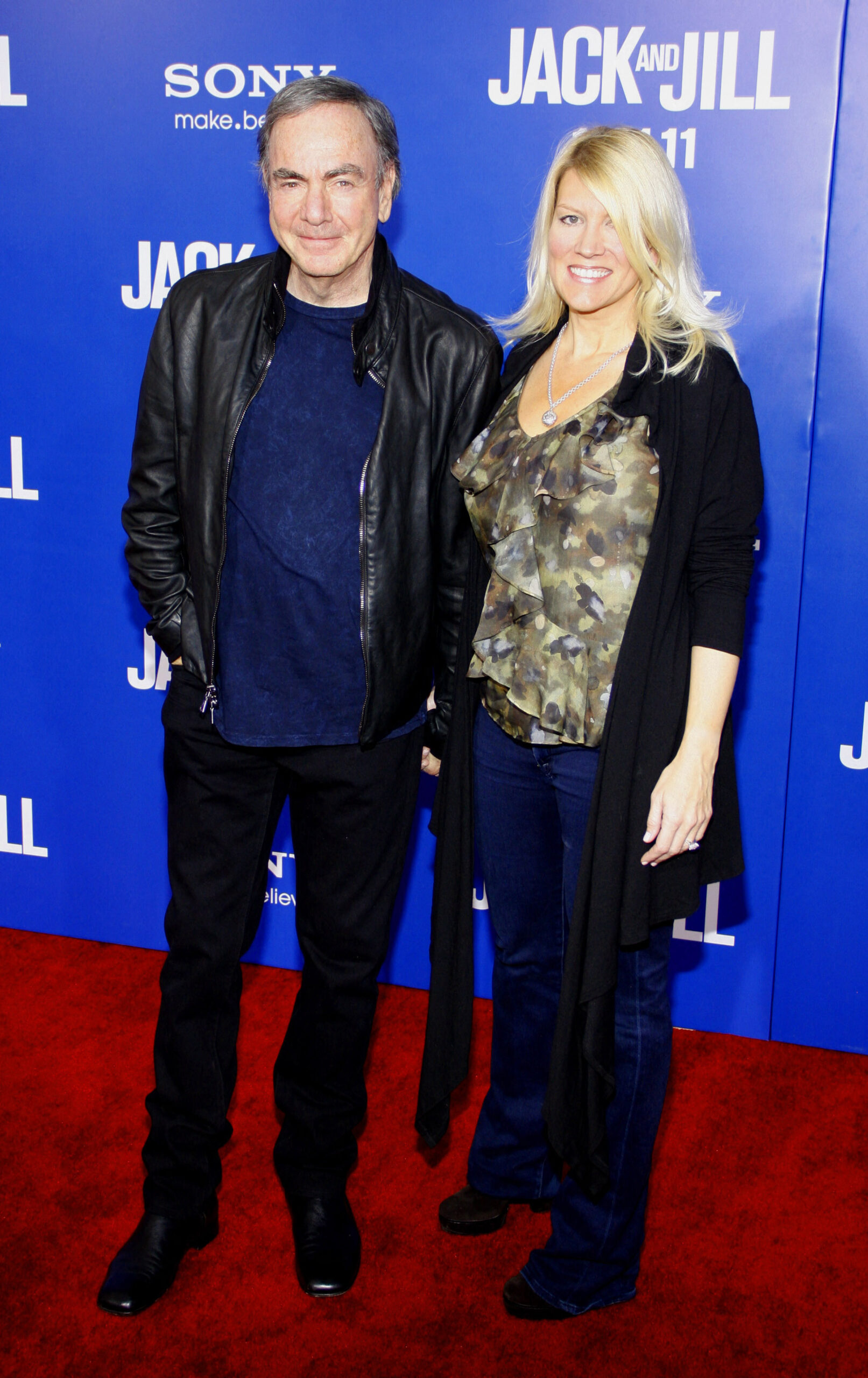 Neil Diamond and Katie McNeil at Los Angeles Premiere Of 'Jack And Jill' 