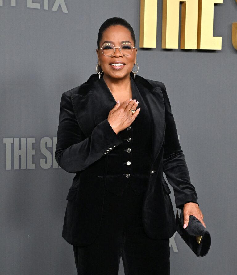 Oprah Winfrey at he Six Triple Eight World Premiere