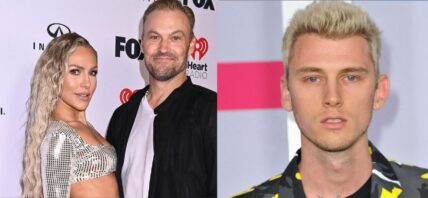 Sharna Burgess and Brian Austin Green (left) Machine Gun Kelly (right)