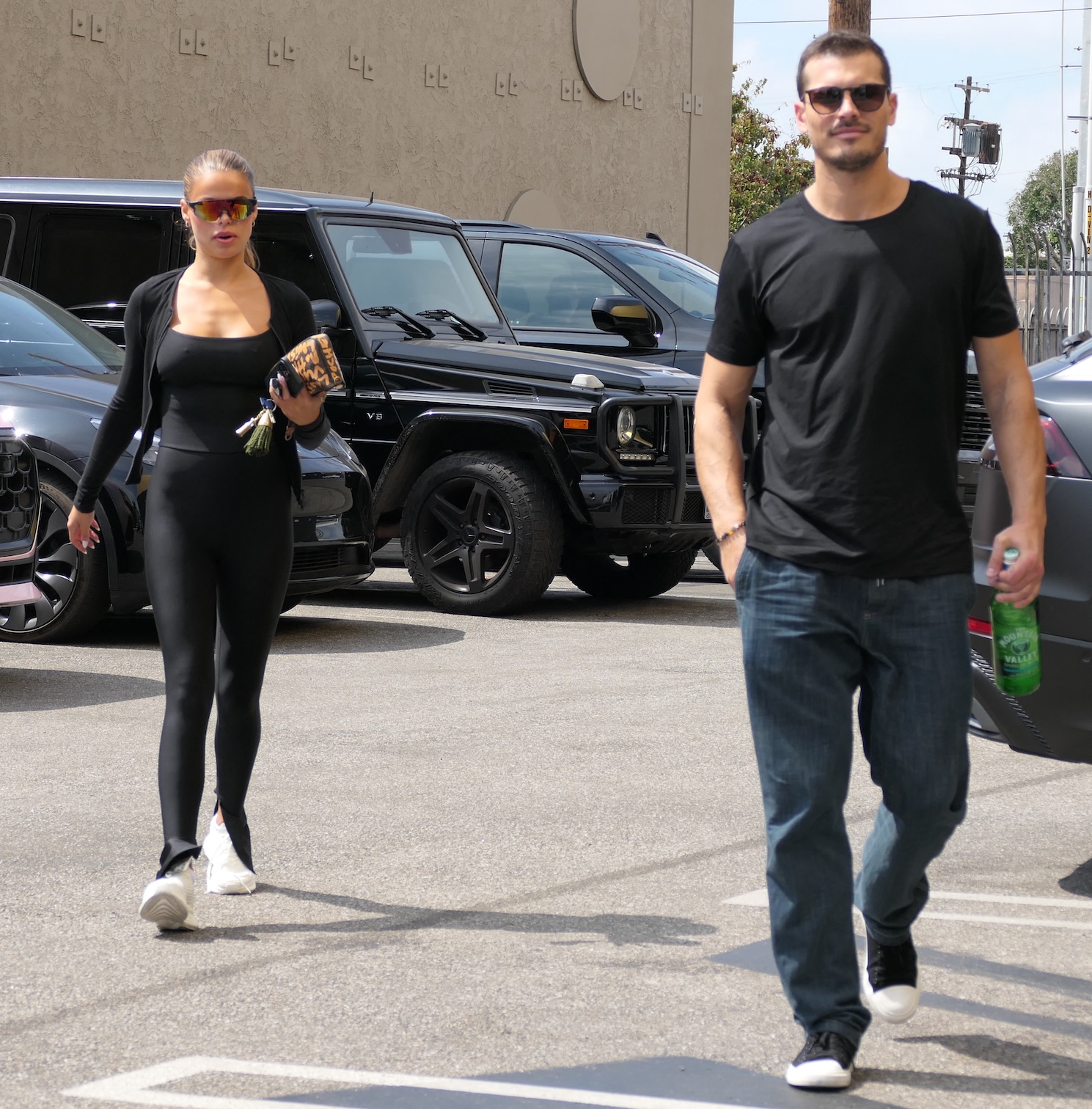 Brooks Nader & Gleb Savchenko Head To DWTS Rehearsals