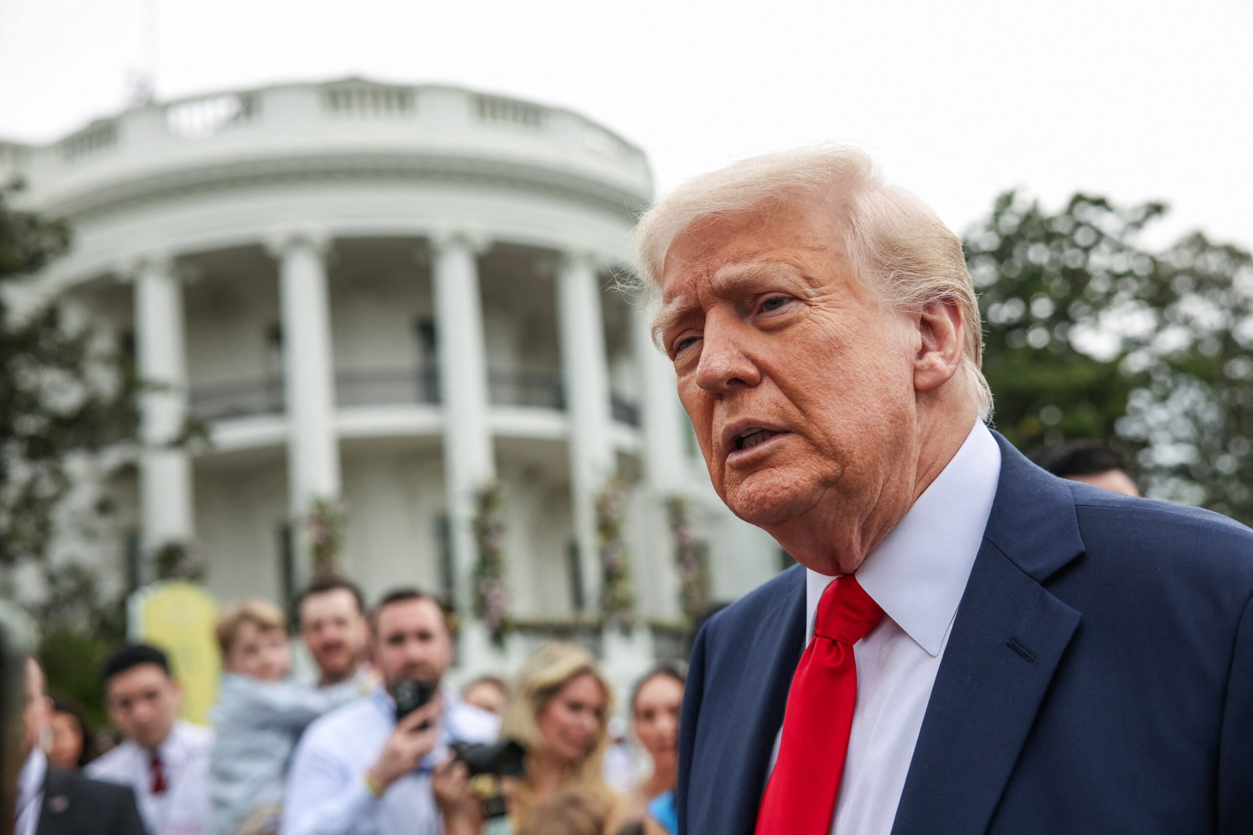 Donald Trump at the White House Easter Egg Roll