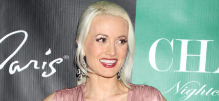 HOLLY MADISON PRETTY IN PINK CELEBRATING HOLIDAY WEEKEND IN LAS VEGAS