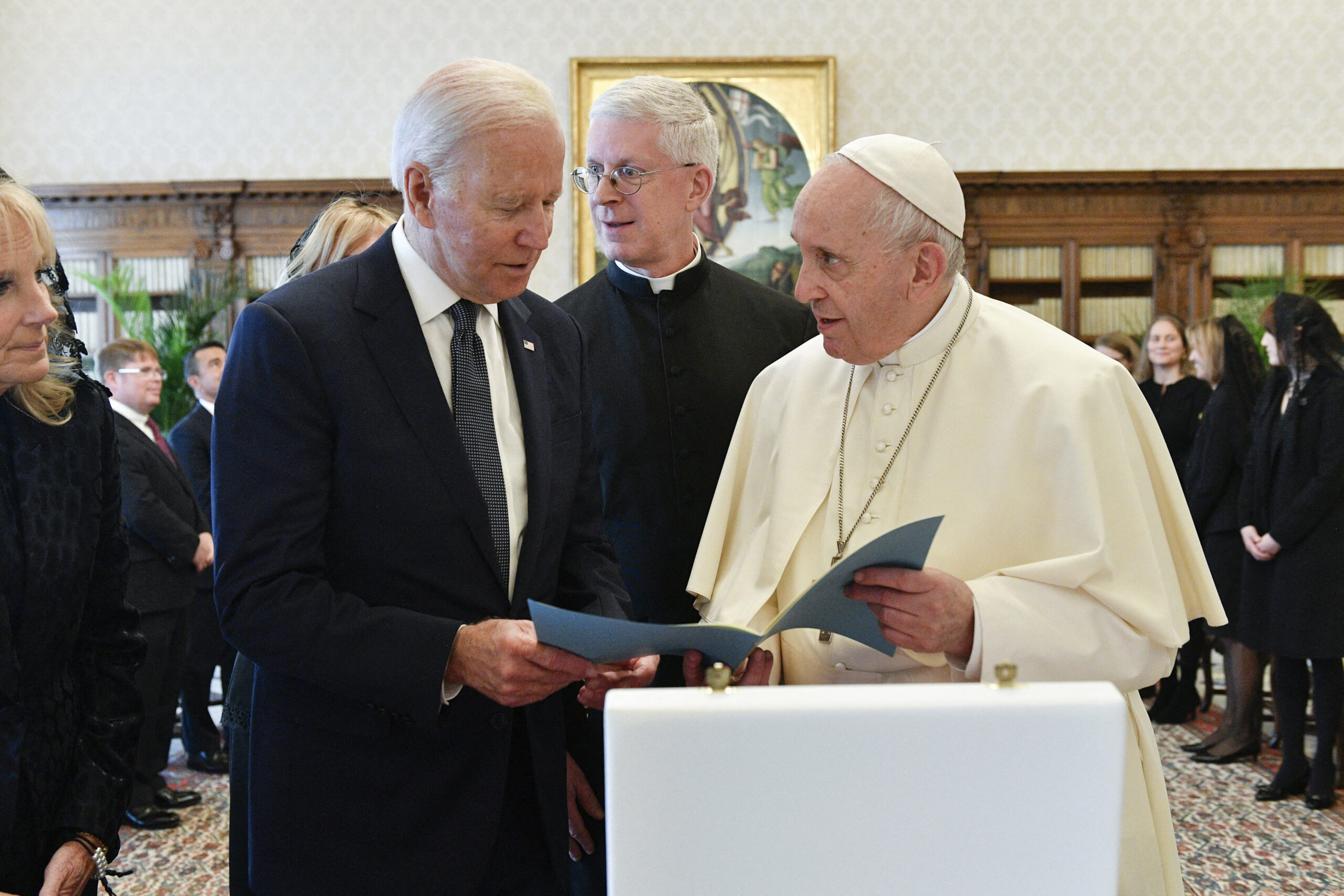 Joe Biden meets Pope Francis at the Vatican